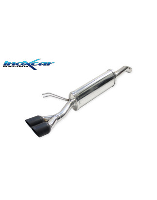 Posteriore con uscita 2 x diam. 80 RACING BLACK CERAMIC FIAT NEW BRAVO 1.4 T-JET SPORT - 2007 150CV 