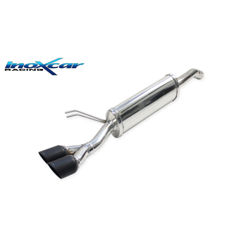 Posteriore con uscita 2 x diam. 80 RACING BLACK CERAMIC FIAT NEW BRAVO 1.4 T-JET SPORT - 2007 150CV 