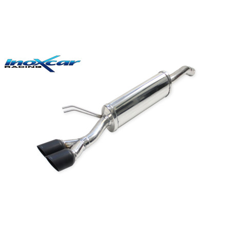 Posteriore con uscita 2 x diam. 80 RACING BLACK CERAMIC FIAT NEW BRAVO 1.4 T-JET SPORT - 2007 150CV 