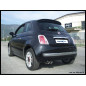 Posteriore con uscita singola diam. 90 X-RACE FIAT 500 1.4 16V - 2007 100CV (Cod. I-FICQ.02.XR90 )