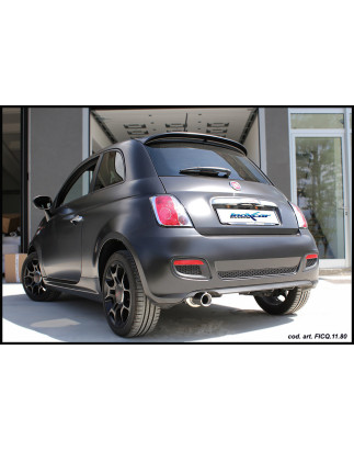 Posteriore con uscita singola ovale 90x70 mm FIAT 500 1.2 - 2013 69CV (Cod. I-FICQ.11.90)