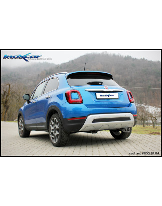Posteriore con uscita 2 x diam. 80 RACING FIAT 500X 1.0 - 2019 120CV (Cod. I-FICQ.20.RA)