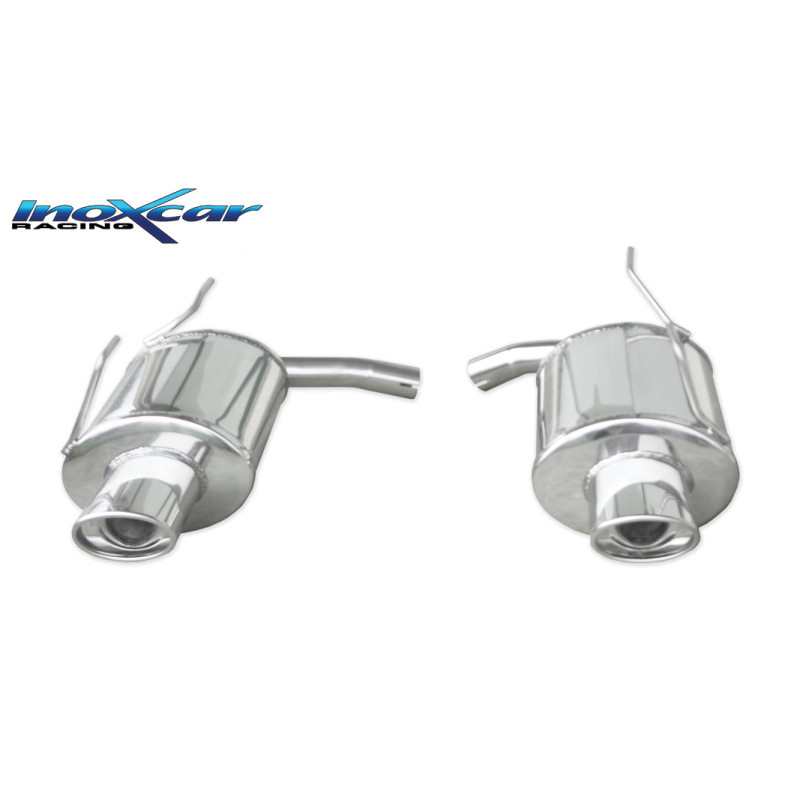 Posteriore con uscita singola ovale 120x80 mm DX+SX HONDA S2000 2.0 - 1999 240CV (Cod. I-HOS2.01.120