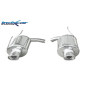 Posteriore con uscita singola ovale 120x80 mm DX+SX HONDA S2000 2.0 - 1999 240CV (Cod. I-HOS2.01.120