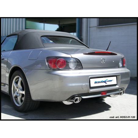 Posteriore con uscita singola ovale 120x80 mm DX+SX HONDA S2000 2.0 - 1999 240CV (Cod. I-HOS2.01.120