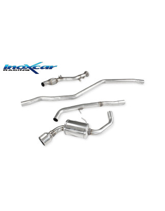 Tubo centrale con silenziatore + Posteriore uscita singola diam.102 BMW E87 SERIE 1 120D - 2004 163C