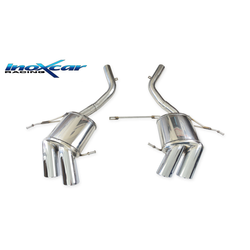 Posteriore con uscita 2 x diam. 90 X-RACE dx+sx MASERATI GRANTURISMO 4.2 - 2007 405CV (Cod. I-MASE.0