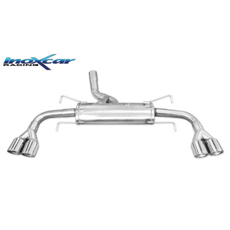 Posteriore con uscita 2 x diam. 80 X-RACE DX+SX OPEL GT 2.0 16V TURBO - 2007 264CV (Cod. I-OPGT.01.X