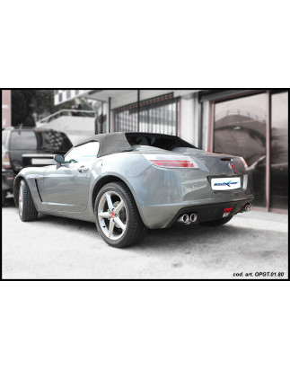 Posteriore con uscita 2 x diam. 80 X-RACE DX+SX OPEL GT 2.0 16V TURBO - 2007 264CV (Cod. I-OPGT.01.X
