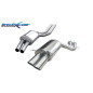 Tubo centrale con silenziatore + Posteriore uscita 2 x diam. 80 RACING AUDI A4 - 1998-2001 380CV (ty