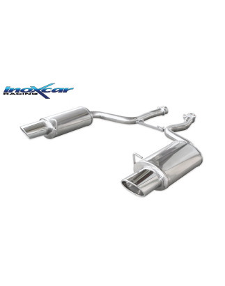 Posteriore con uscita DX+SX ovale 150x105 OBLIQUO AUDI A4 - 2006 420CV (type 8E) (Cod. I-OVA4.05.150