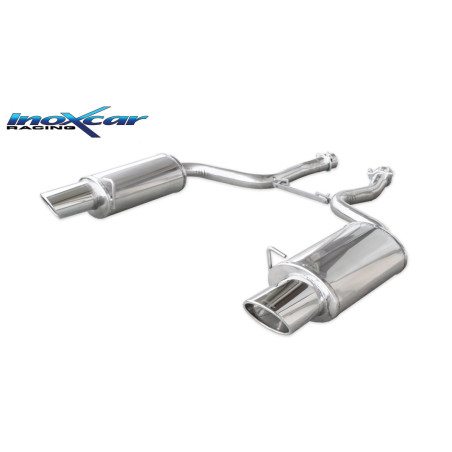 Posteriore con uscita DX+SX ovale 150x105 OBLIQUO AUDI A4 - 2006 420CV (type 8E) (Cod. I-OVA4.05.150