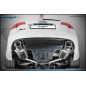 Posteriore con uscita DX+SX ovale 150x105 OBLIQUO AUDI A4 - 2006 420CV (type 8E) (Cod. I-OVA4.05.150
