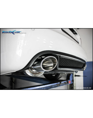 Posteriore con uscita DX+SX ovale 150x105 OBLIQUO AUDI A4 - 2006 420CV (type 8E) (Cod. I-OVA4.05.150
