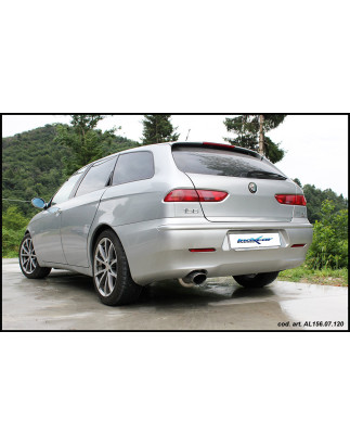 Posteriore con uscita 2 x diam. 76 RACING ALFA ROMEO 156 1.9 JTD - 1997 140CV (Cod. I-OVAL.07.RA)