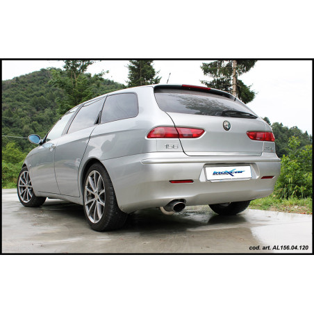 Posteriore con uscita 2 x diam. 76 RACING ALFA ROMEO 156 1.9 JTD - 1997 115CV (Cod. I-OVAL.08.RA)