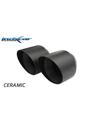 Posteriore con uscita 2 x diam. 80 RACING BLACK CERAMIC AUDI - 2005 200CV A3 S3 RS3 (type 8P) (Cod. 