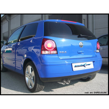 Posteriore con uscita 2 x diam. 70 RACING VOLKSWAGEN POLO - 2005-2008 80CV POLO(type 9N) (Cod. I-OVP