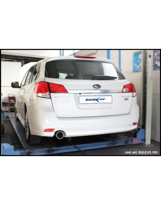 Posteriore con uscita singola ovale 120x80 mm SUBARU LEGACY SW 2.0D – 2009 150CV (Cod. I-SULE.01.1