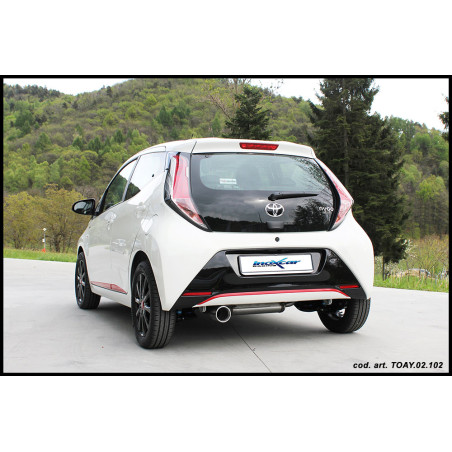 Posteriore con uscita ovale 120x80mm TOYOTA AYGO 1.0 – 2014 69CV (Cod. I-TOAY.02.120)