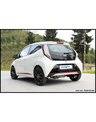 Posteriore con uscita ovale 120x80mm TOYOTA AYGO 1.0 – 2014 69CV (Cod. I-TOAY.02.120)