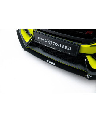 SPLITTER RACING ANTERIORE V.1 Honda Civic Type-R Mk10 / Mk10 Facelift (Cod. M-HO-CI-10-TYPE-R-CNC-FD