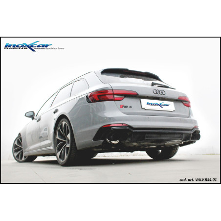 Tubo centrale diretto + Terminale silenziato con uscita 2 x diam. 90 RACING BLACK CERAMIC DX+SX Vavo