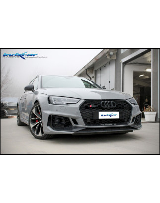Tubo centrale diretto + Terminale silenziato con uscita 2 x diam. 90 RACING BLACK CERAMIC DX+SX Vavo