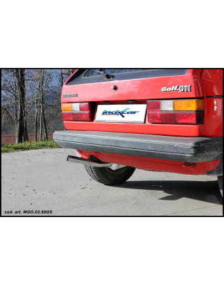 Posteriore con uscita singola diam. 50 German Style – 1984 112CV Volkswagen GOLF 1 (Cod. I-WGO.02.