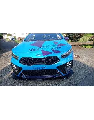 SPLITTER RACING ANTERIORE KIA CEE'D / PRO CEE'D GT MK2 (Cod. M-KI-CE-2-GT-CNC-FD1A)