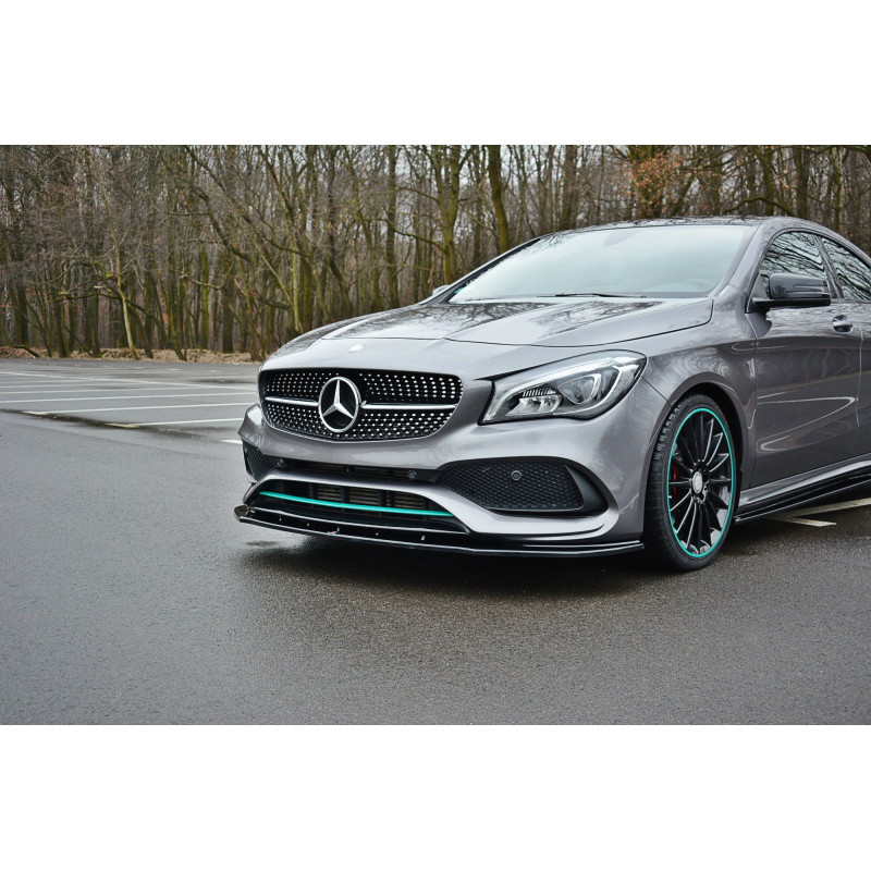 SPLITTER ANTERIORE V.1 MERCEDES-BENZ CLA C117 AMG-LINE FACELIFT (Cod. M-ME-CLA-117F-AMGLINE-FD1G)
