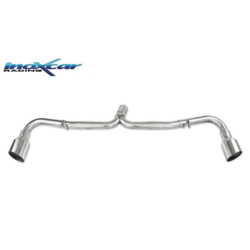 Posteriore senza silenziatore con uscita diam. 100 X-RACE DX+SX ALFA ROMEO 4C 1750 TBI – 241CV (Co