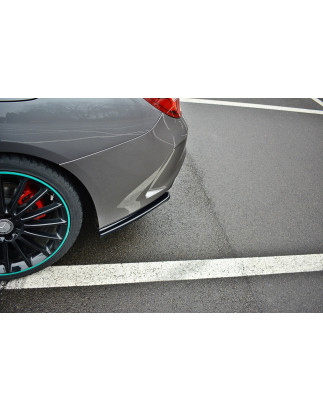 Splitters posteriori laterali Mercedes-Benz CLA AMG-Line C117  (Cod. M-ME-CLA-117F-AMGLINE-RSD1G)