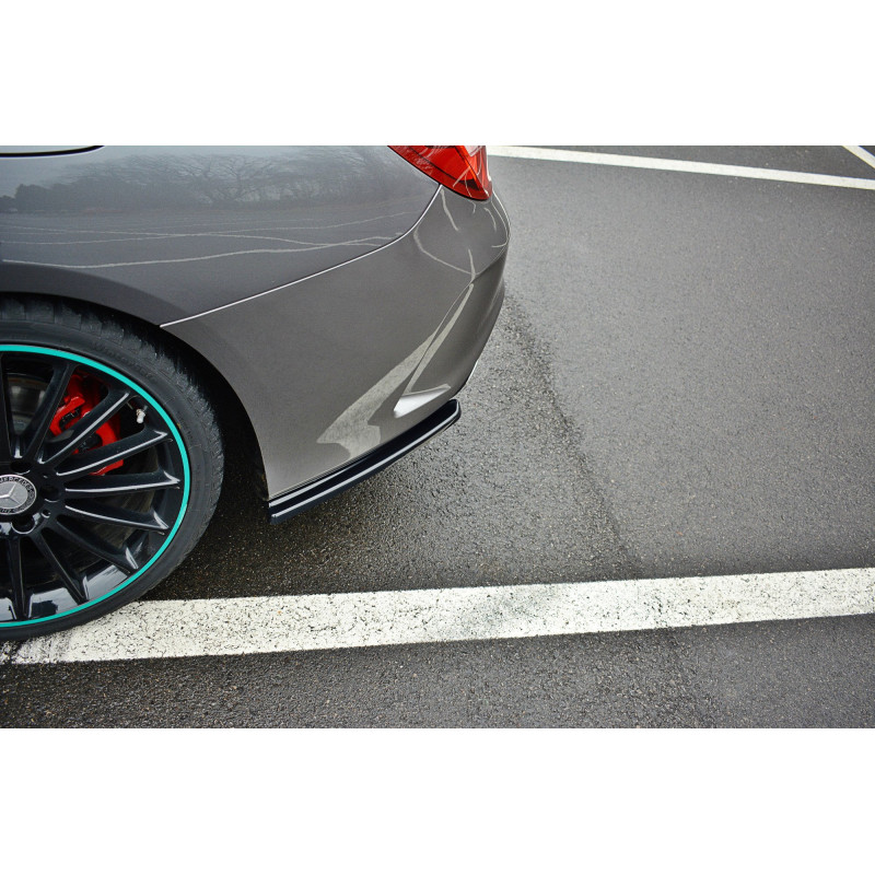 Splitters posteriori laterali Mercedes-Benz CLA AMG-Line C117  (Cod. M-ME-CLA-117F-AMGLINE-RSD1G)