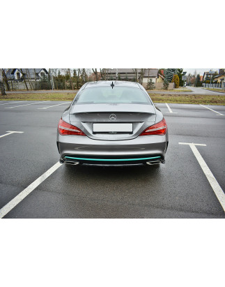 Splitters posteriori laterali Mercedes-Benz CLA AMG-Line C117  (Cod. M-ME-CLA-117F-AMGLINE-RSD1G)