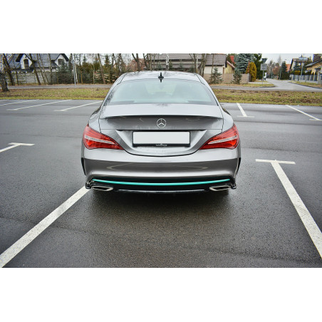Splitters posteriori laterali Mercedes-Benz CLA AMG-Line C117  (Cod. M-ME-CLA-117F-AMGLINE-RSD1G)