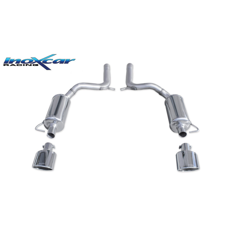 Posteriore con uscita singola ovale 150x105 OBLIQUO DX+SX AUDI A6 – 2008-2010 580CV (type 4F) (Cod