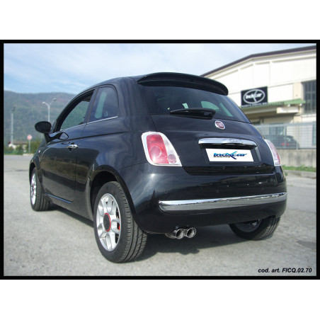 Posteriore con uscita singola diam. 102 FIAT 500 1.4 16V – 2007 100CV (Cod. I-FICQ.02.102 )