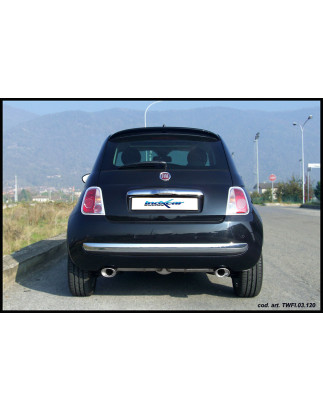 Posteriore con uscita singola diam. 102 FIAT 500 1.4 16V – 2007 100CV (Cod. I-FICQ.02.102 )