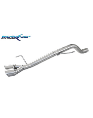 Posteriore senza silenziatore con uscita 2 x diam.80 RACING – da montare in coppia art. TCFI.02 /
