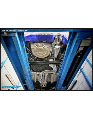 Posteriore senza silenziatore con uscita 2 x diam. 80 RACING FORD FIESTA ST 200 1.6 – 2013 200CV M