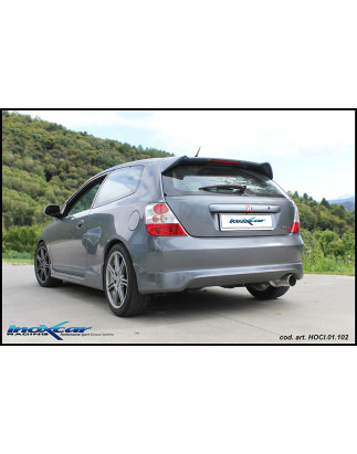 Posteriore con uscita singola ovale 120x80 mm HONDA CIVIC TYPE-R 2.0 – 2001-2005 200CV (Cod. I-HOC