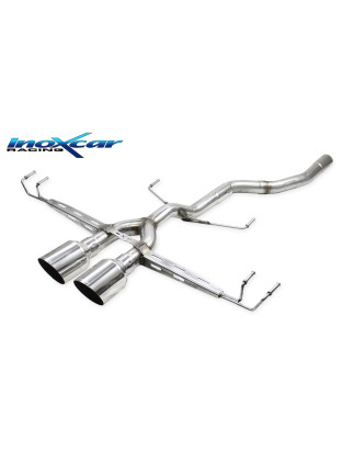 Posteriore senza silenziatore con uscita centrale 2 x diam. 100 RACING HONDA CIVIC 1.5 TURBO – 202