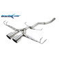 Posteriore senza silenziatore con uscita centrale 2 x diam. 100 RACING HONDA CIVIC 1.5 TURBO – 202