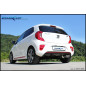Terminale silenziato con uscita 2 x diam. 80 RACING KIA PICANTO GT-LINE 1.0 TGDI – 2018 100CV (Cod