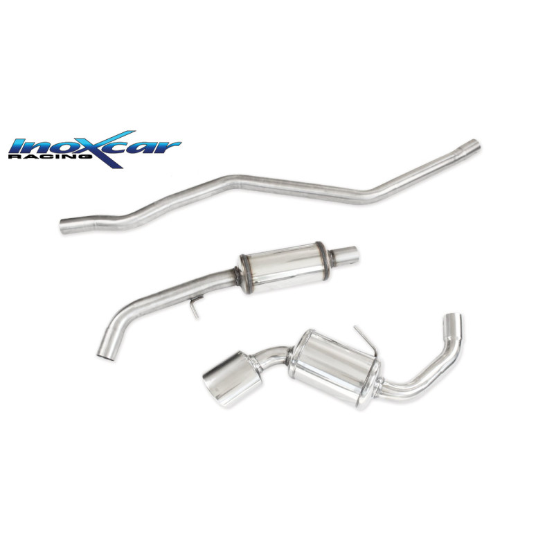 Tubo centrale con silenziatore e Posteriore uscita singola ovale 120x80 mm BMW E87 SERIE 1 120D – 