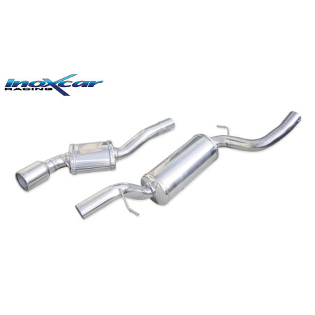 Posteriore 2 SILENZIATORI con uscita diam. 102 MAZDA 3 2.3 16V TURBO MPS – 2006 260CV (Cod. I-MAZD