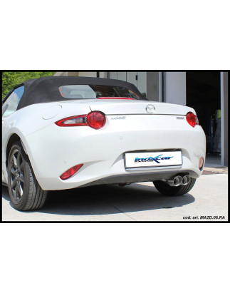 Posteriore con uscita 2 x diam. 80 RACING MAZDA MX-5 1.5 – 2017 131CV 2017-- (Cod. I-MAZD.06.RA)