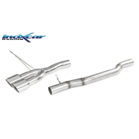 Posteriore senza silenziatore con uscita centrale 2 x diam. 90 RACING MINI COOPER JCW 2.0 – 2020-2