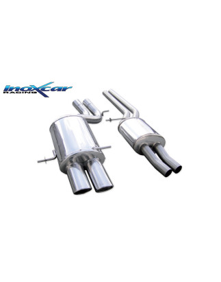 Tubo centrale con silenziatore e Posteriore uscita 2 x ovale 90x70 mm AUDI A4 – 1998-2001 380CV (t